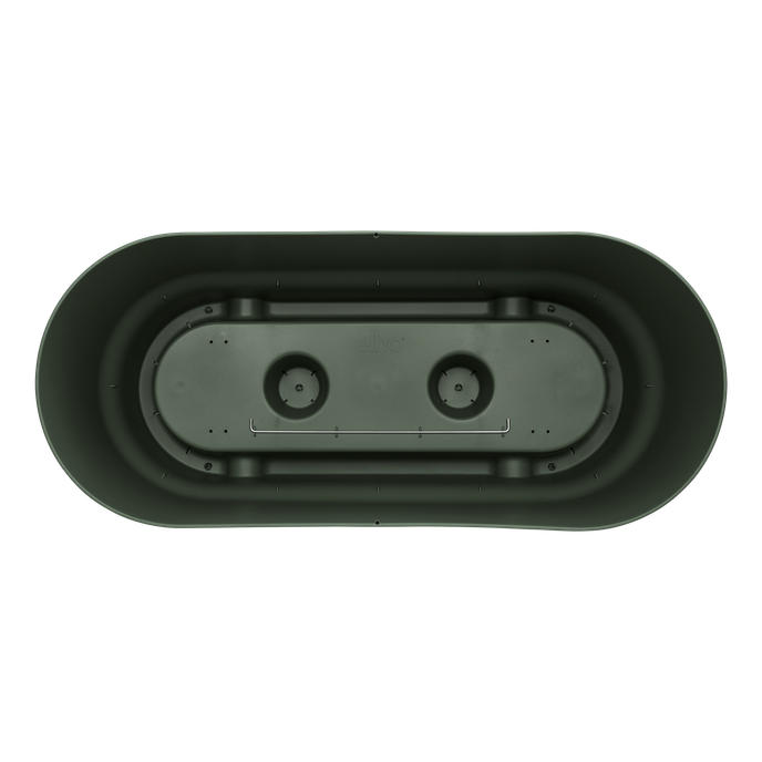 greenville terrace trough 80cm wheels leaf green